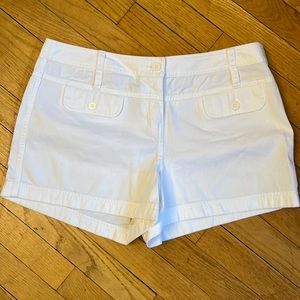 Ann Taylor Loft White Shorts, size 10, 100% cotton